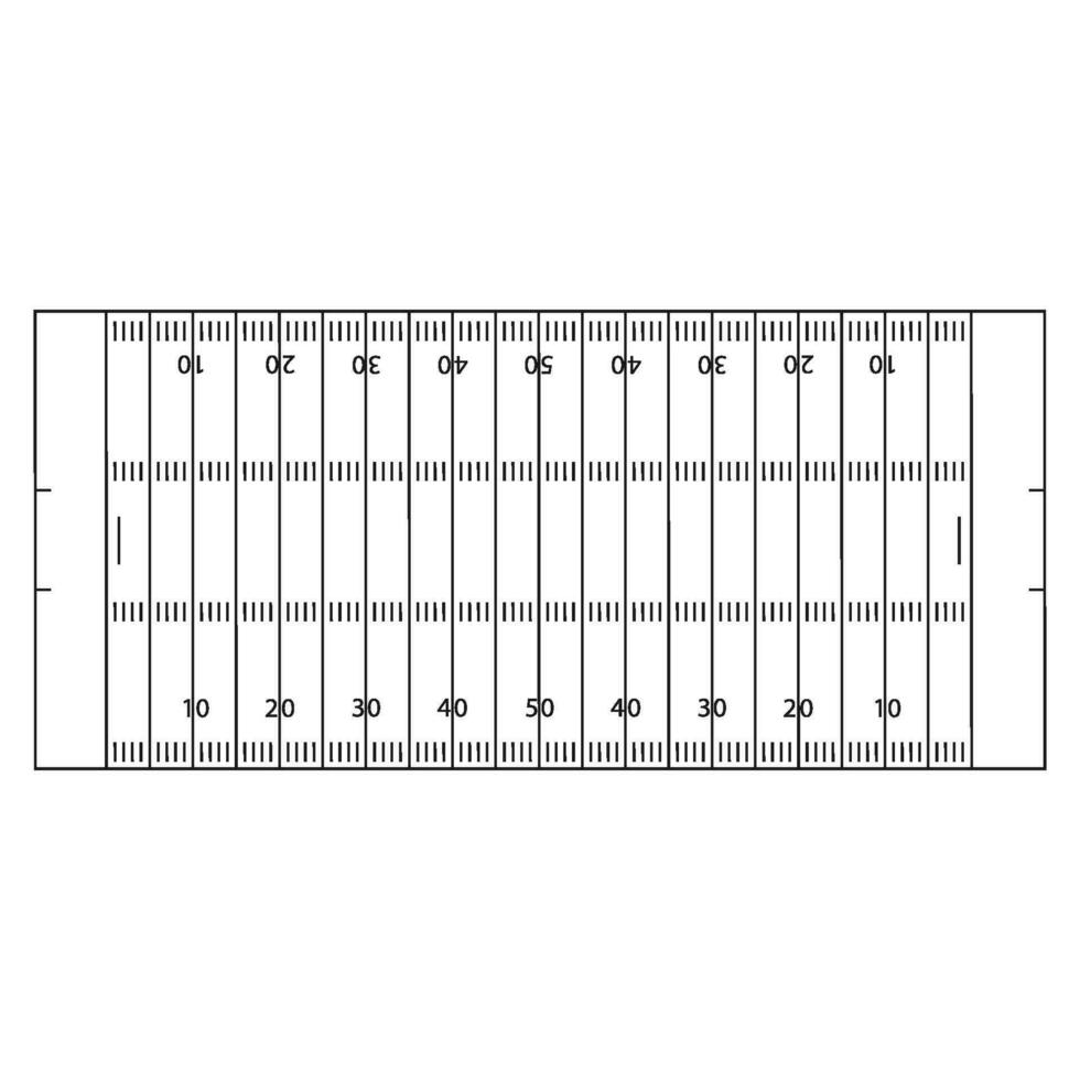 american football field icon vector