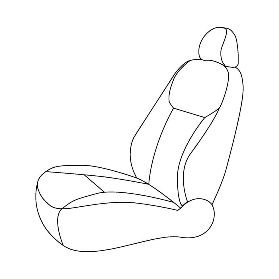 Car seat icon vector