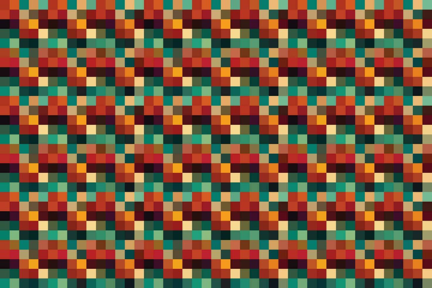 Pixelated Colorful Vibrant Geometric grid modern abstract pixel Noise Vector texture, Tile seamless pattern background