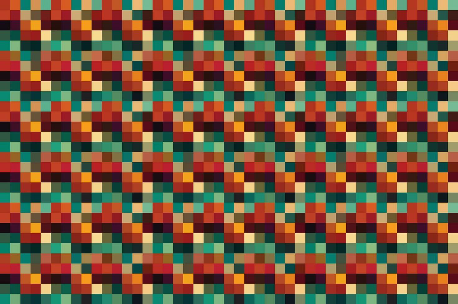 Pixelated Colorful Vibrant Geometric grid modern abstract pixel Noise Vector texture, Tile seamless pattern background