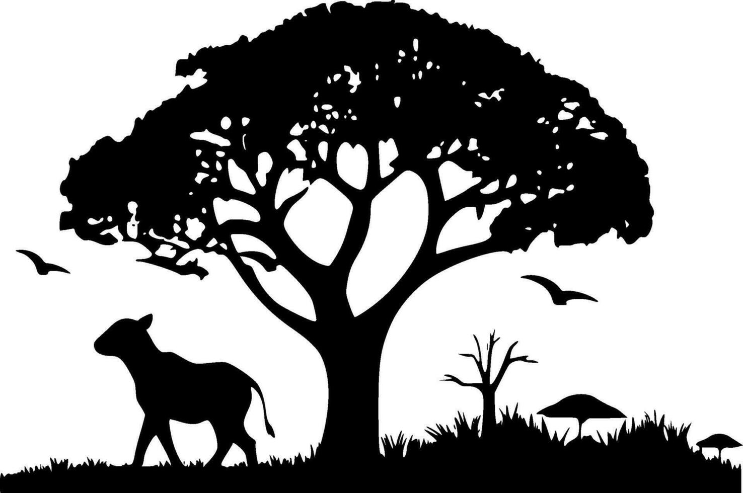 Africa - High Quality Vector Logo - Vector illustration ideal for T-shirt graphic