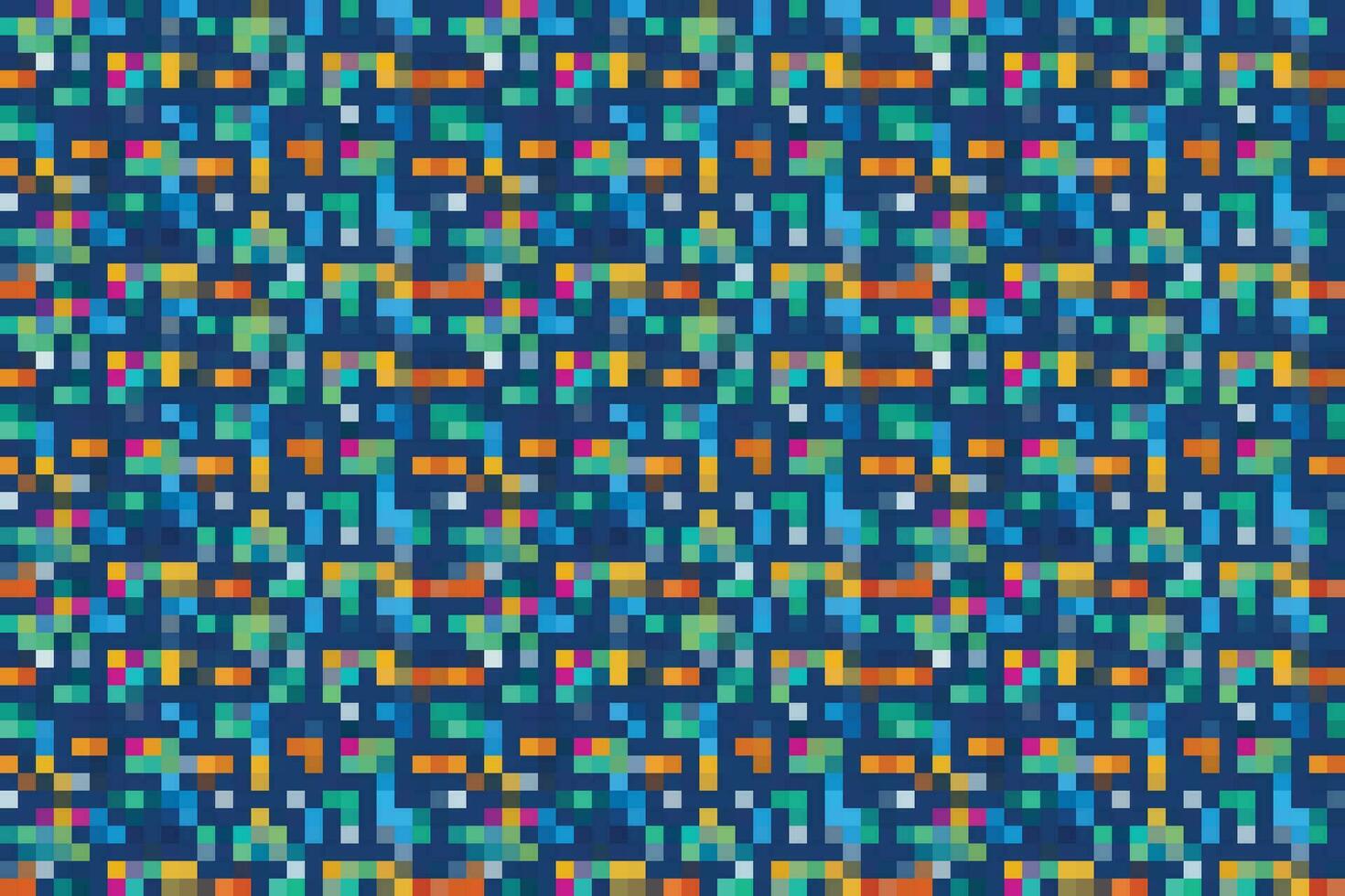 Pixelated Colorful Vibrant Geometric grid modern abstract pixel Noise Vector texture, Tile seamless pattern background