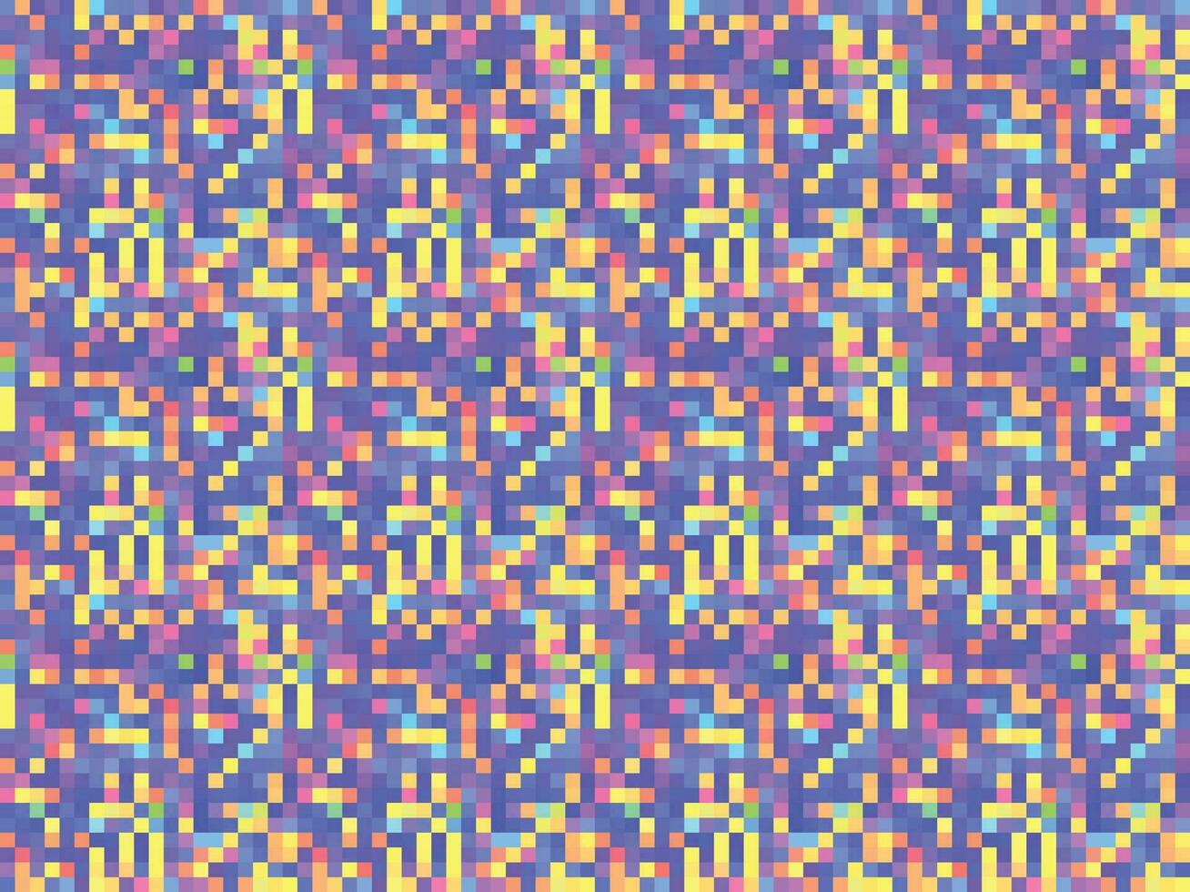 Pixelated Colorful Vibrant Geometric grid modern abstract pixel Noise Vector texture, Tile seamless pattern background