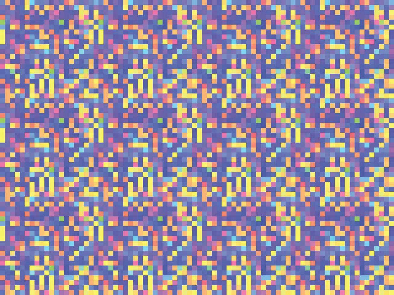 Pixelated Colorful Vibrant Geometric grid modern abstract pixel Noise Vector texture, Tile seamless pattern background