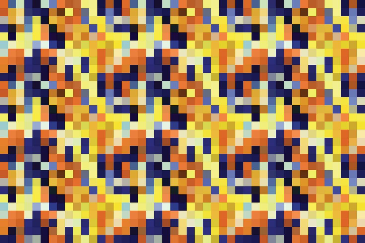 Pixelated Colorful Vibrant Geometric grid modern abstract pixel Noise Vector texture, Tile seamless pattern background