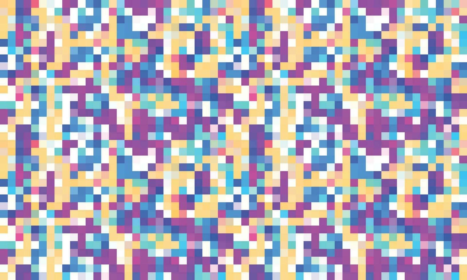 Pixelated Colorful Vibrant Geometric grid modern abstract pixel Noise Vector texture, Tile seamless pattern background