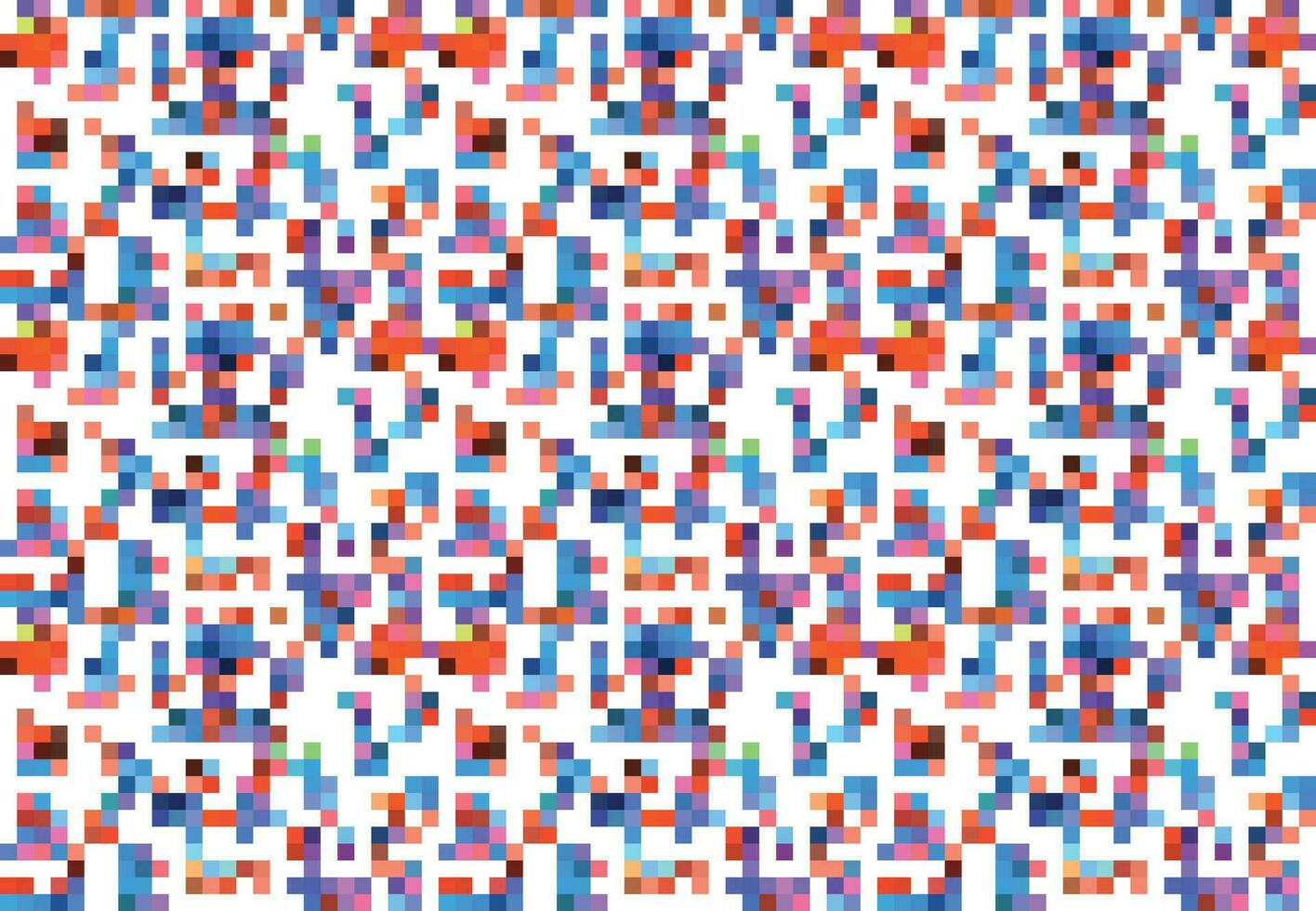 Pixelated Colorful Vibrant Geometric grid modern abstract pixel Noise Vector texture, Tile seamless pattern background