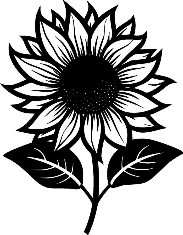 girasol - alto calidad vector logo - vector ilustración ideal para camiseta gráfico