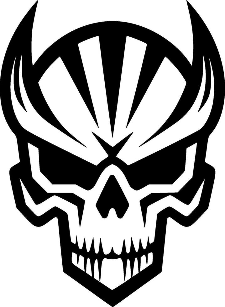 Skull - Minimalist and Flat Logo - Vector illustration