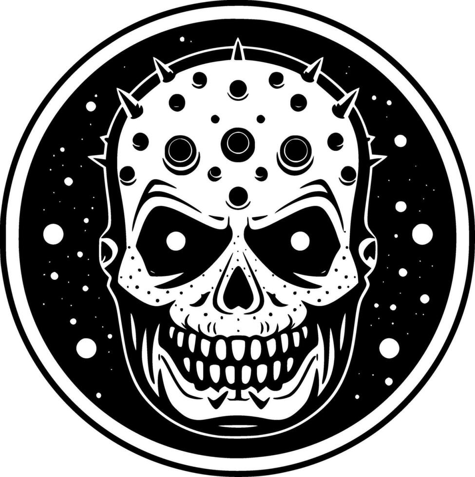Horror, Minimalist and Simple Silhouette - Vector illustration