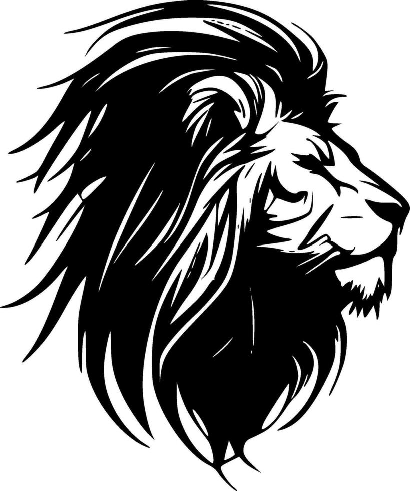 Lion - Minimalist and Flat Logo - Vector illustration