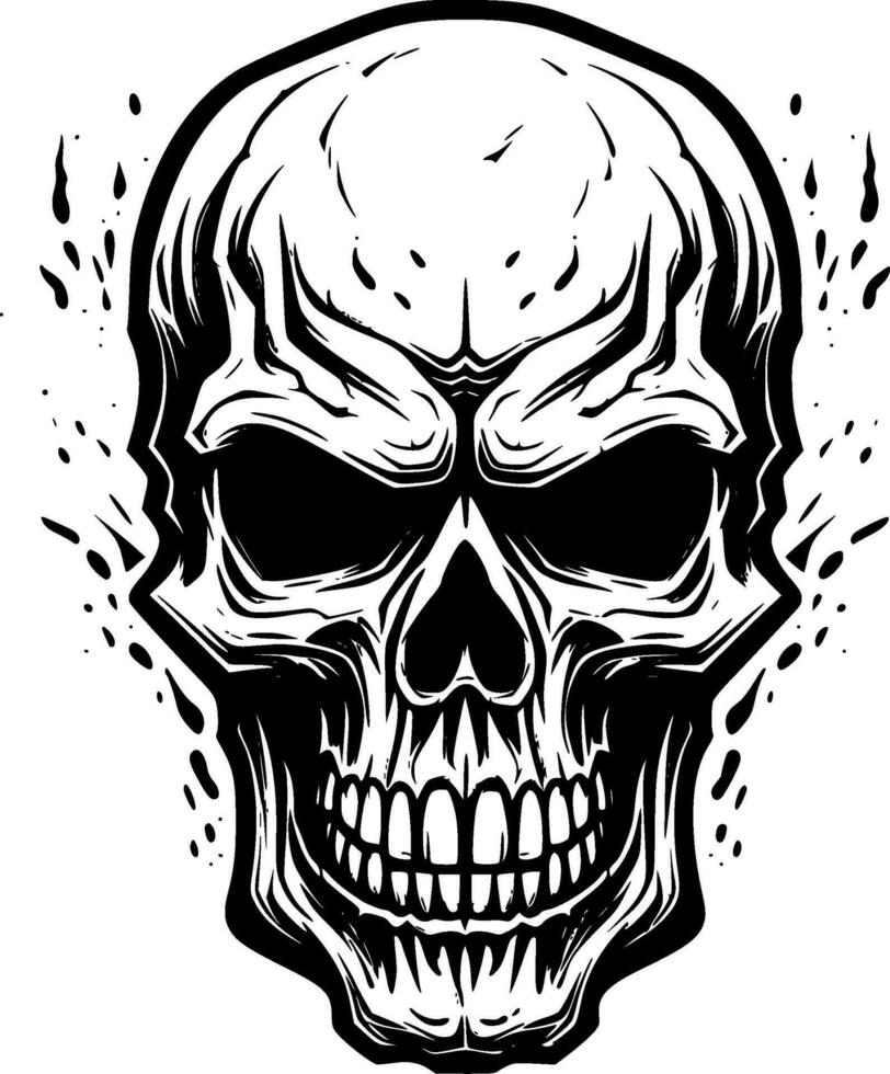 Skull - High Quality Vector Logo - Vector illustration ideal for T-shirt graphic