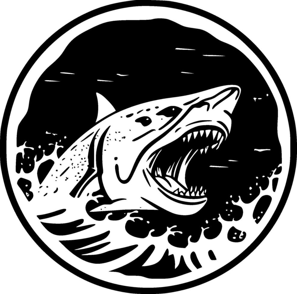 Shark - High Quality Vector Logo - Vector illustration ideal for T-shirt graphic