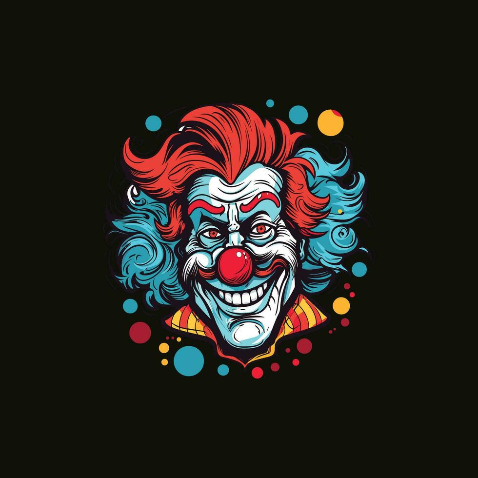 Splash Design Graphic in Clown Style Illustration vector