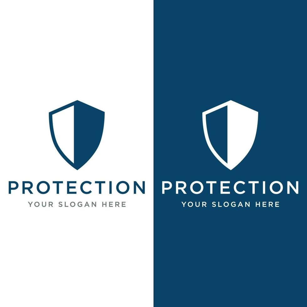 Protection Logo design with modern and unique shield concept.Logo for business , protection , web. vector
