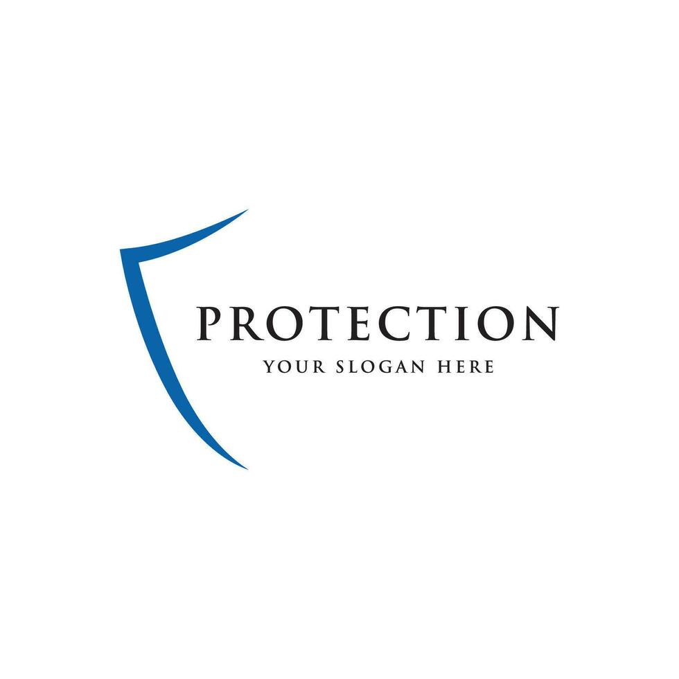 Protection Logo design with modern and unique shield concept.Logo for business , protection , web. vector