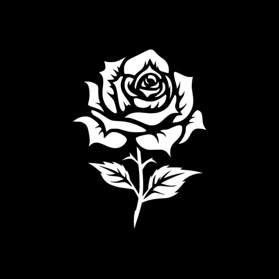 Rose - High Quality Vector Logo - Vector illustration ideal for T-shirt graphic