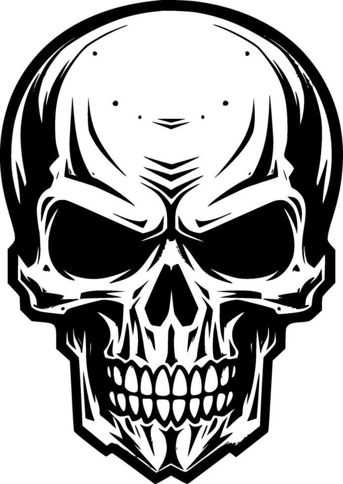 Skull - Minimalist and Flat Logo - Vector illustration