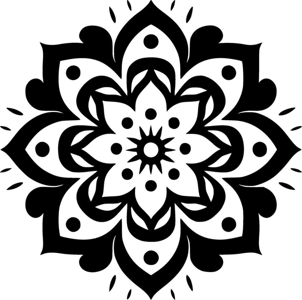 Mandala - High Quality Vector Logo - Vector illustration ideal for T-shirt graphic