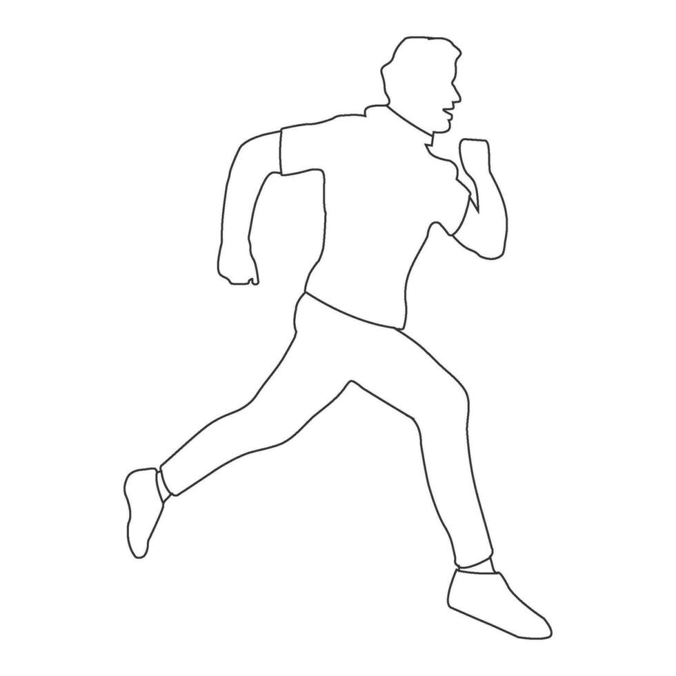 running man icon vector