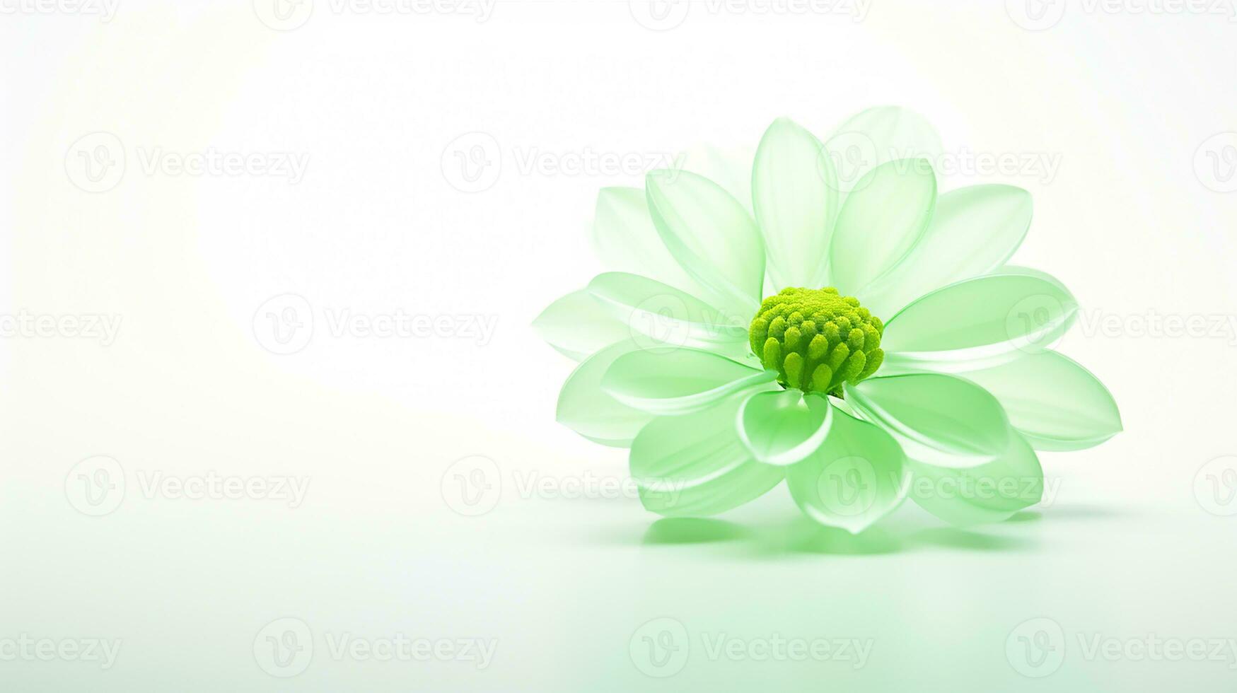 Photo of beautiful Chrysopsis flower isolated on white background. Generative AI