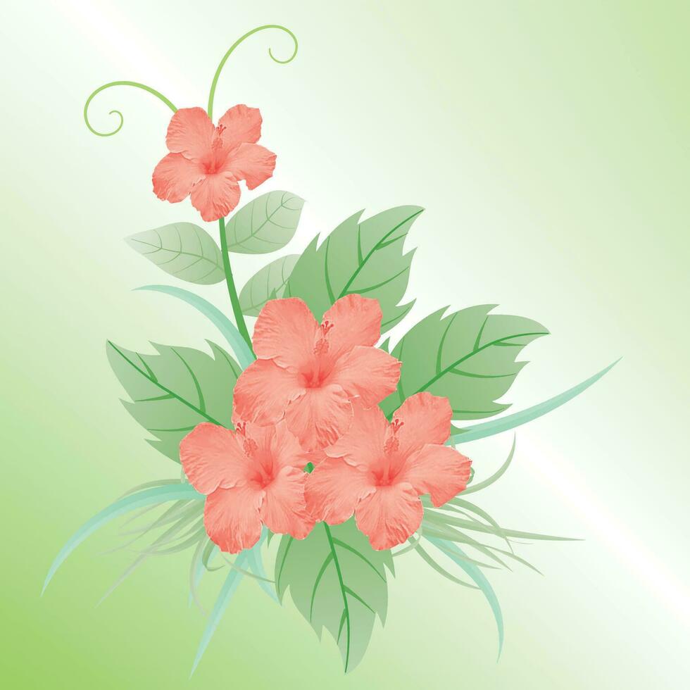 Colorful flower bouquet arrangement, Beautiful composition with colorful poppy flowers. vector