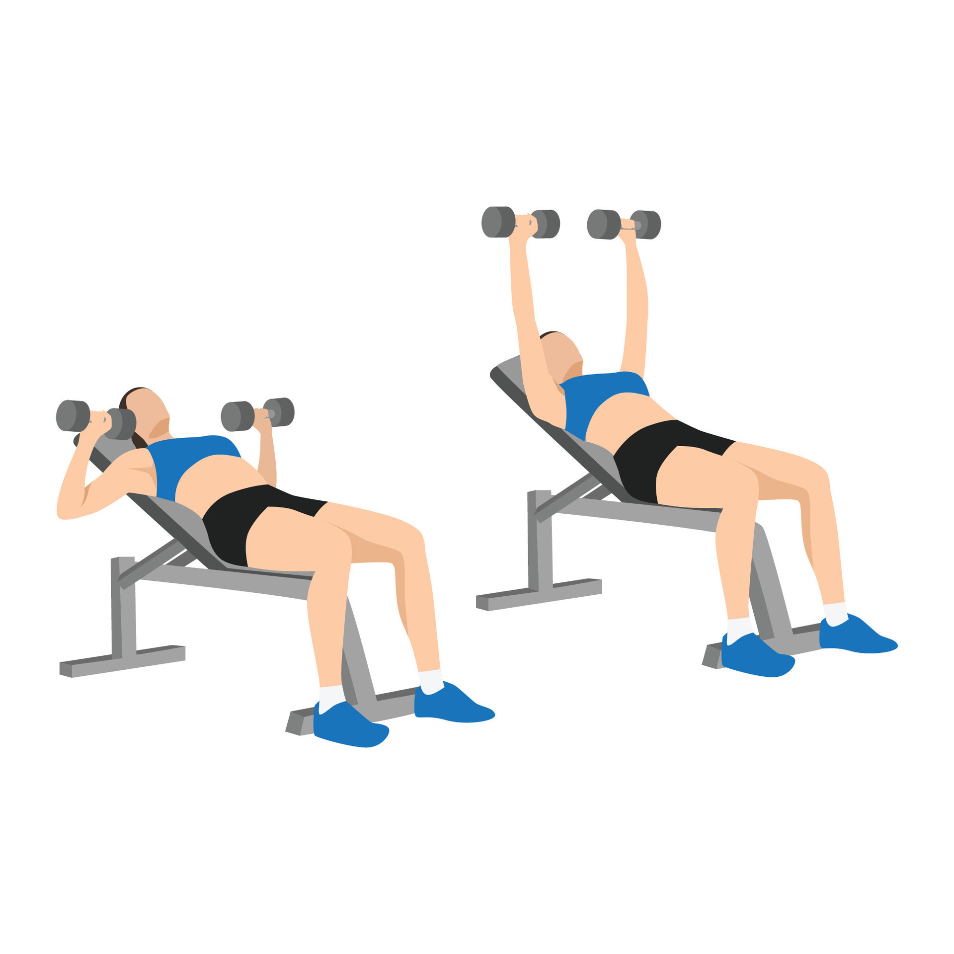 How to Do Incline Dumbbell Bench Press - Women's Fitness - video