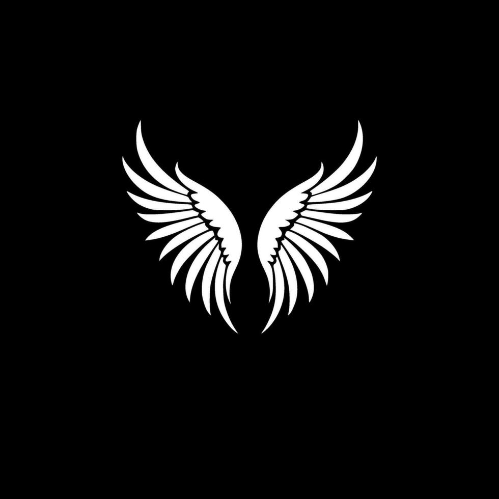 Angel Wings - Minimalist and Flat Logo - Vector illustration