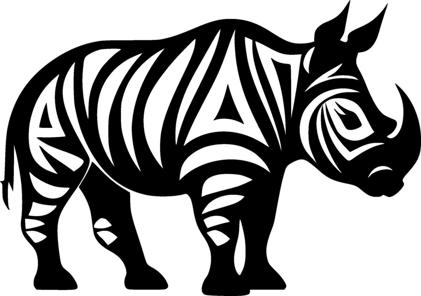 Rhinoceros - High Quality Vector Logo - Vector illustration ideal for T-shirt graphic