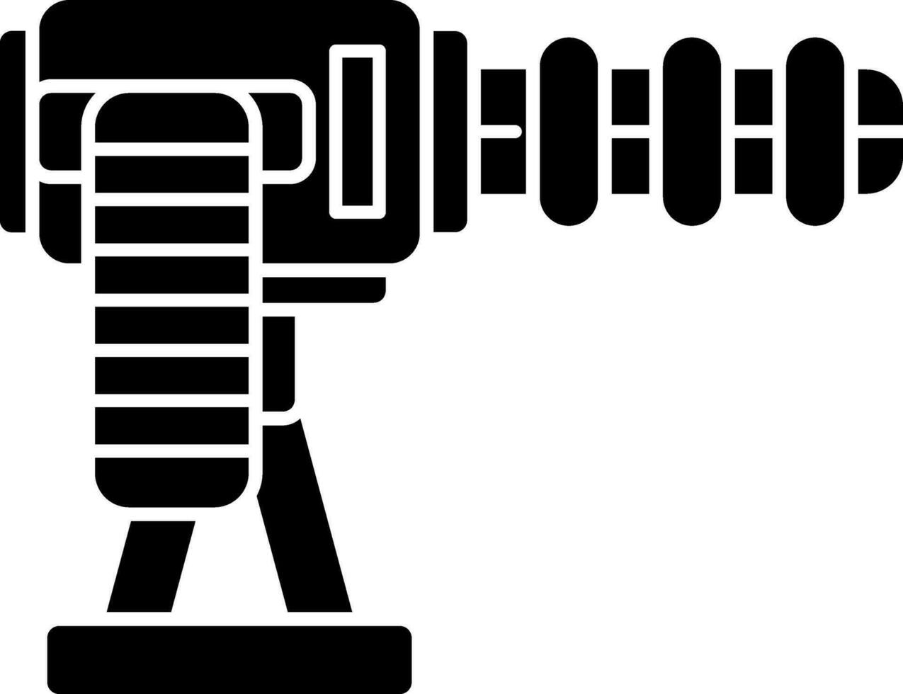 Machine Gun Vector Icon Design