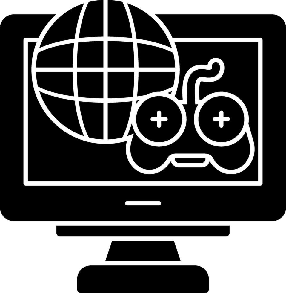 Online Gaming Vector Icon Design