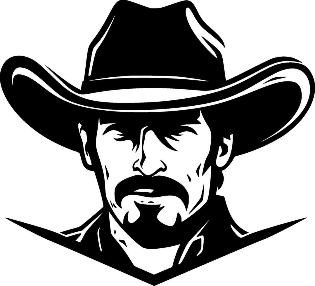 Western, Black and White Vector illustration 27212400 Vector Art at ...