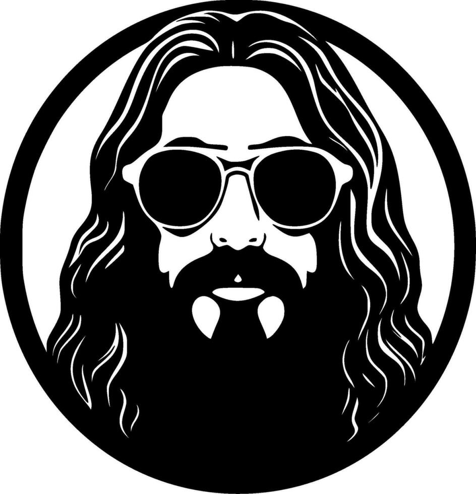 Hippie - High Quality Vector Logo - Vector illustration ideal for T-shirt graphic