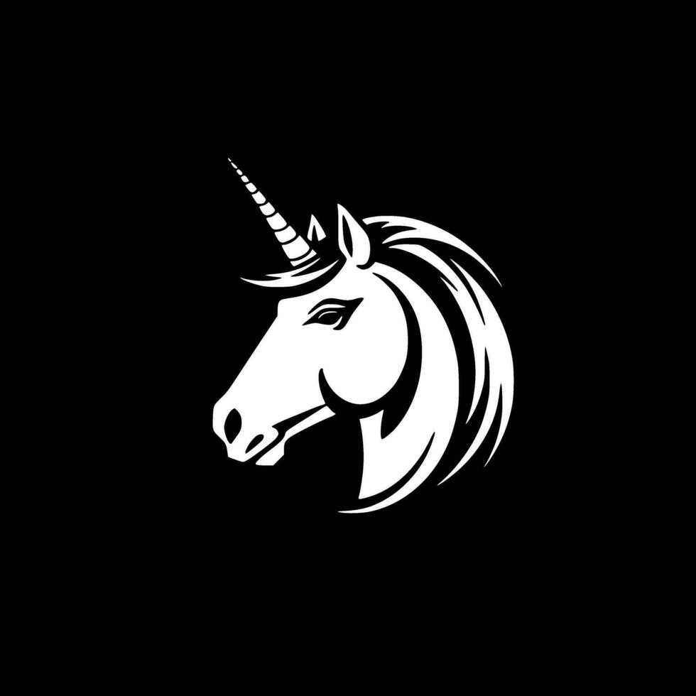 unicornio, minimalista y sencillo silueta - vector ilustración