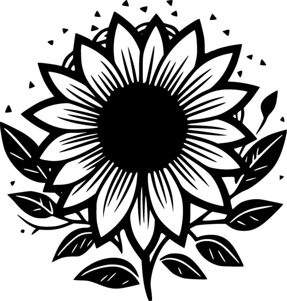 Flower - High Quality Vector Logo - Vector illustration ideal for T-shirt graphic