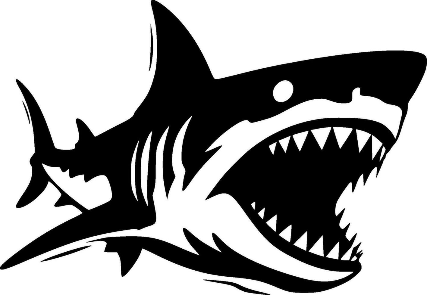 Shark - High Quality Vector Logo - Vector illustration ideal for T-shirt graphic