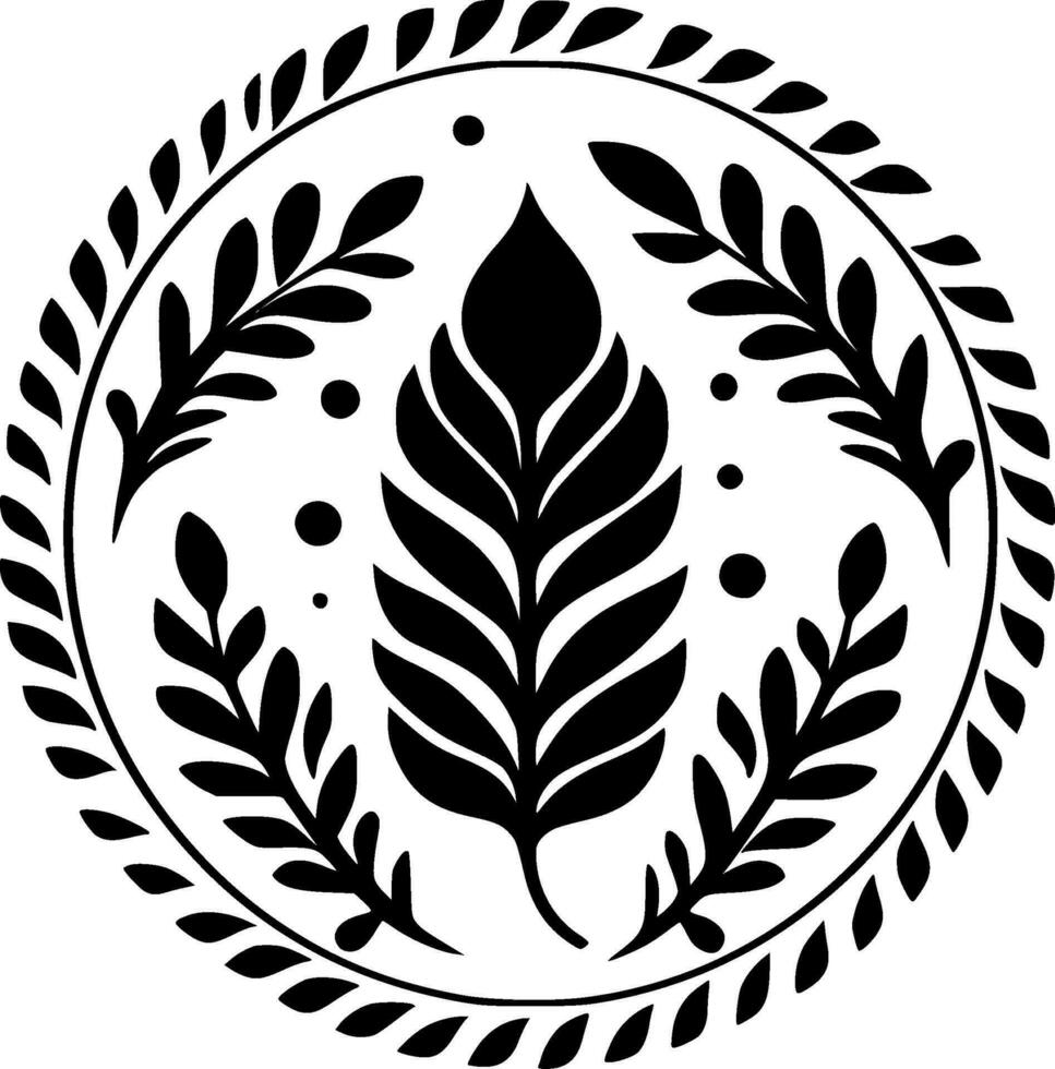 Boho - Minimalist and Flat Logo - Vector illustration