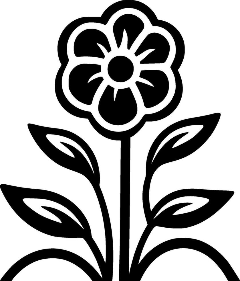 Flower - High Quality Vector Logo - Vector illustration ideal for T-shirt graphic