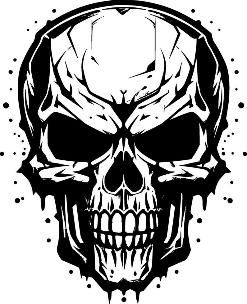 Skull - High Quality Vector Logo - Vector illustration ideal for T-shirt graphic
