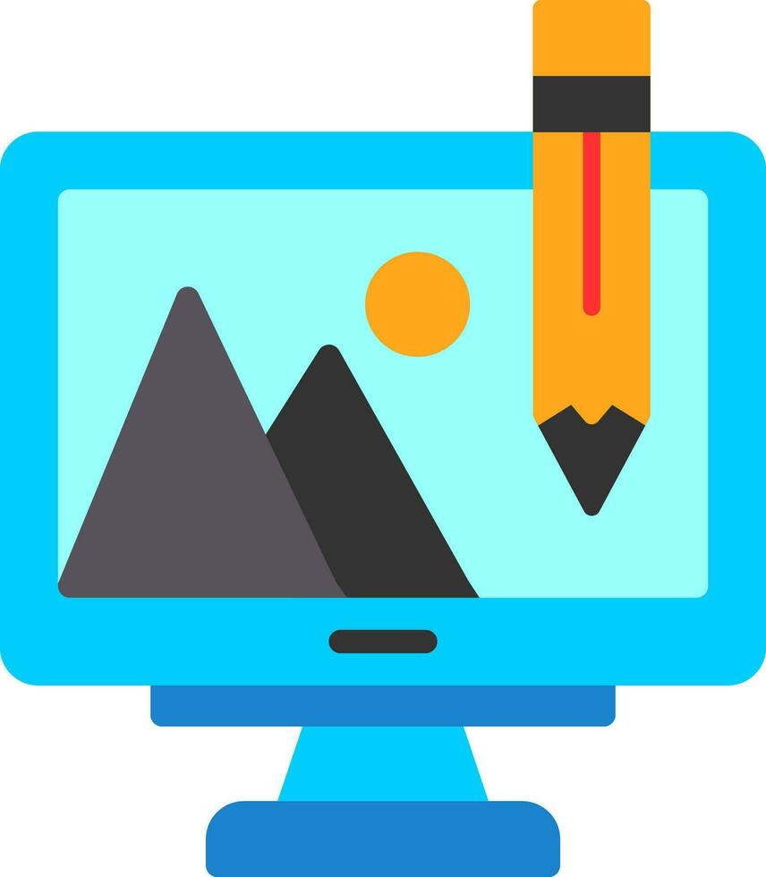 Digital Art Vector Icon Design