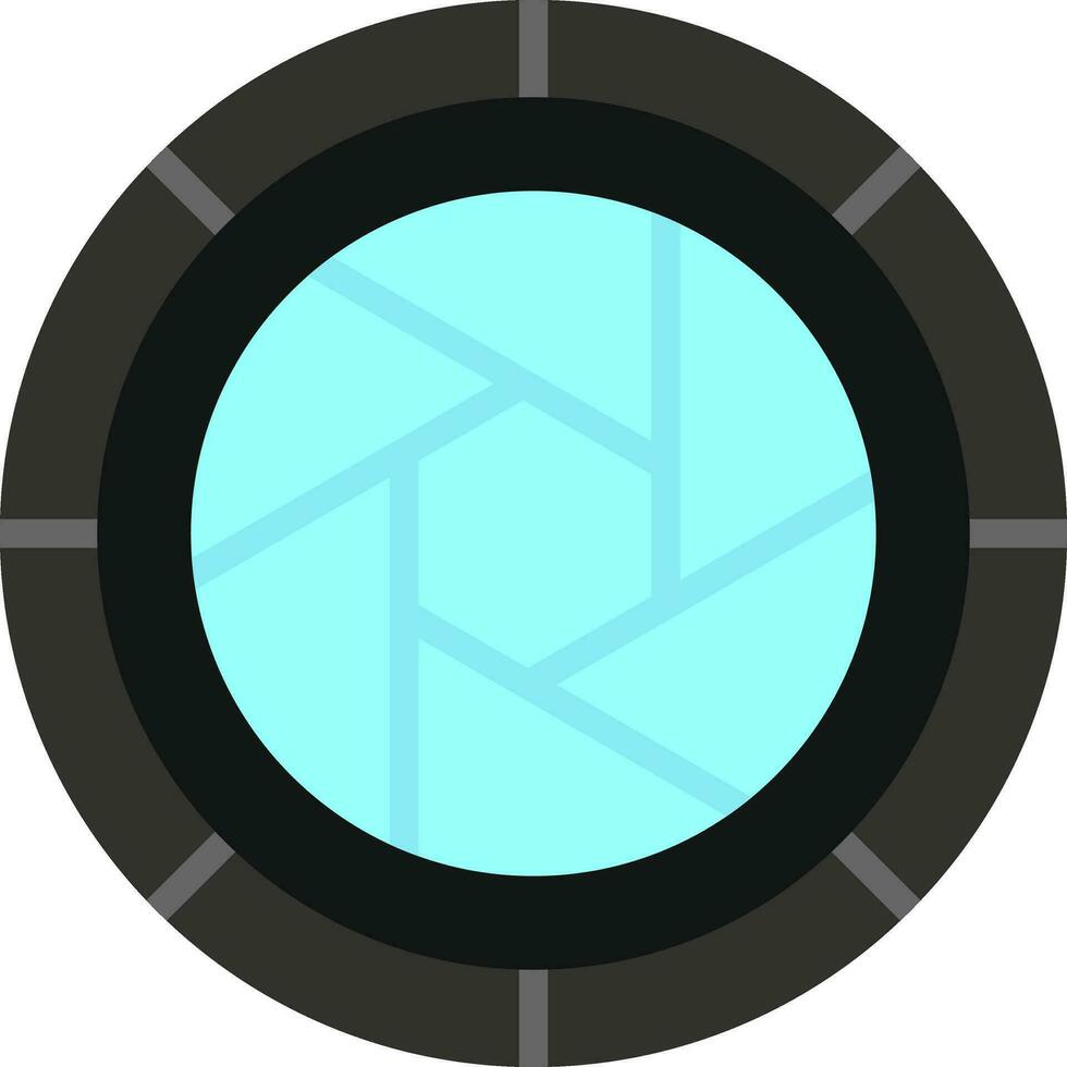 Camera Lens Vector Icon Design