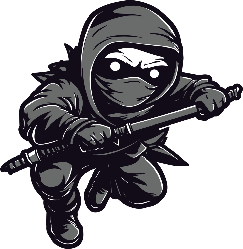 cartone animato giapponese ninja ai generativo png