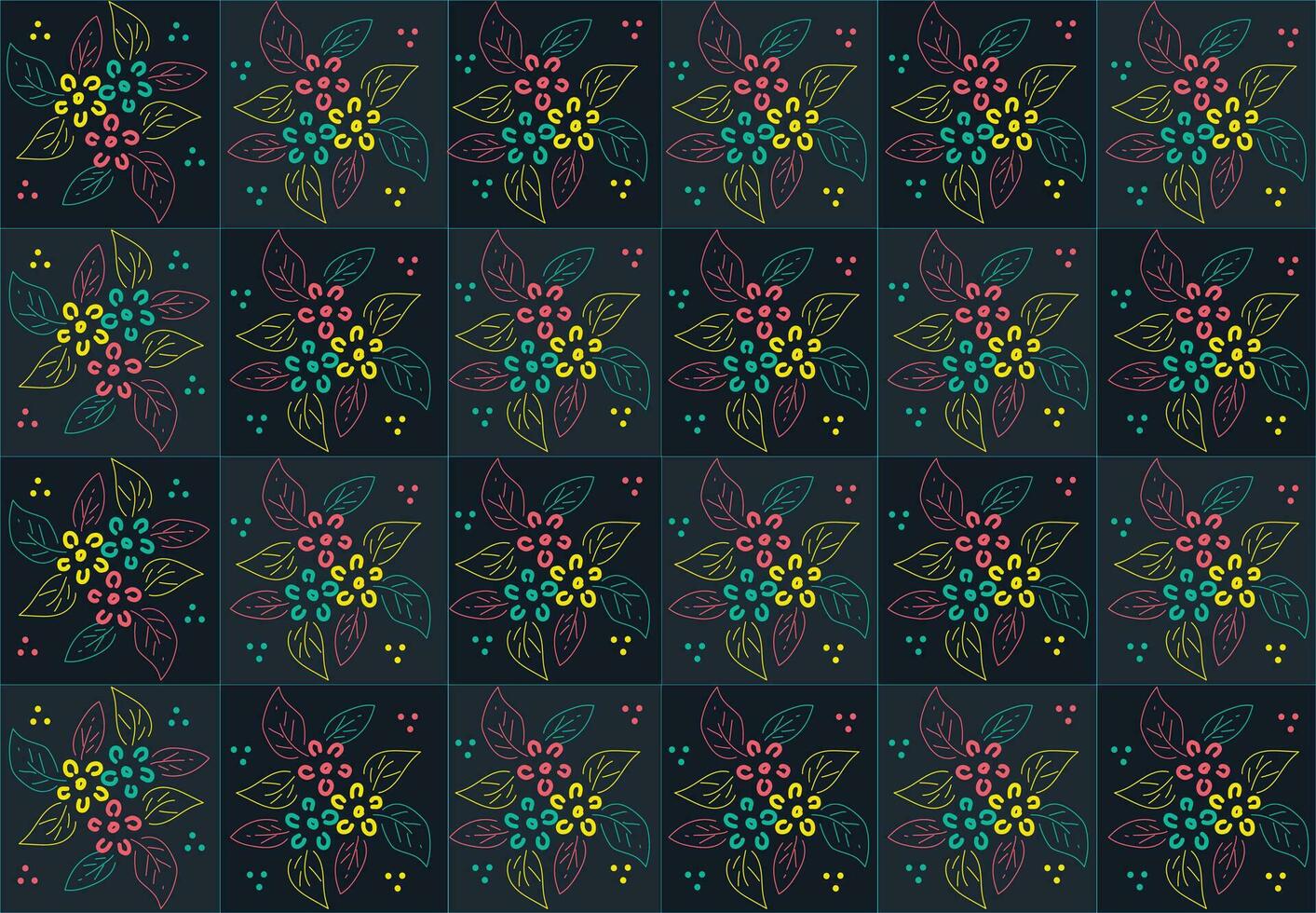 Beautiful Flower Pattern Design vector