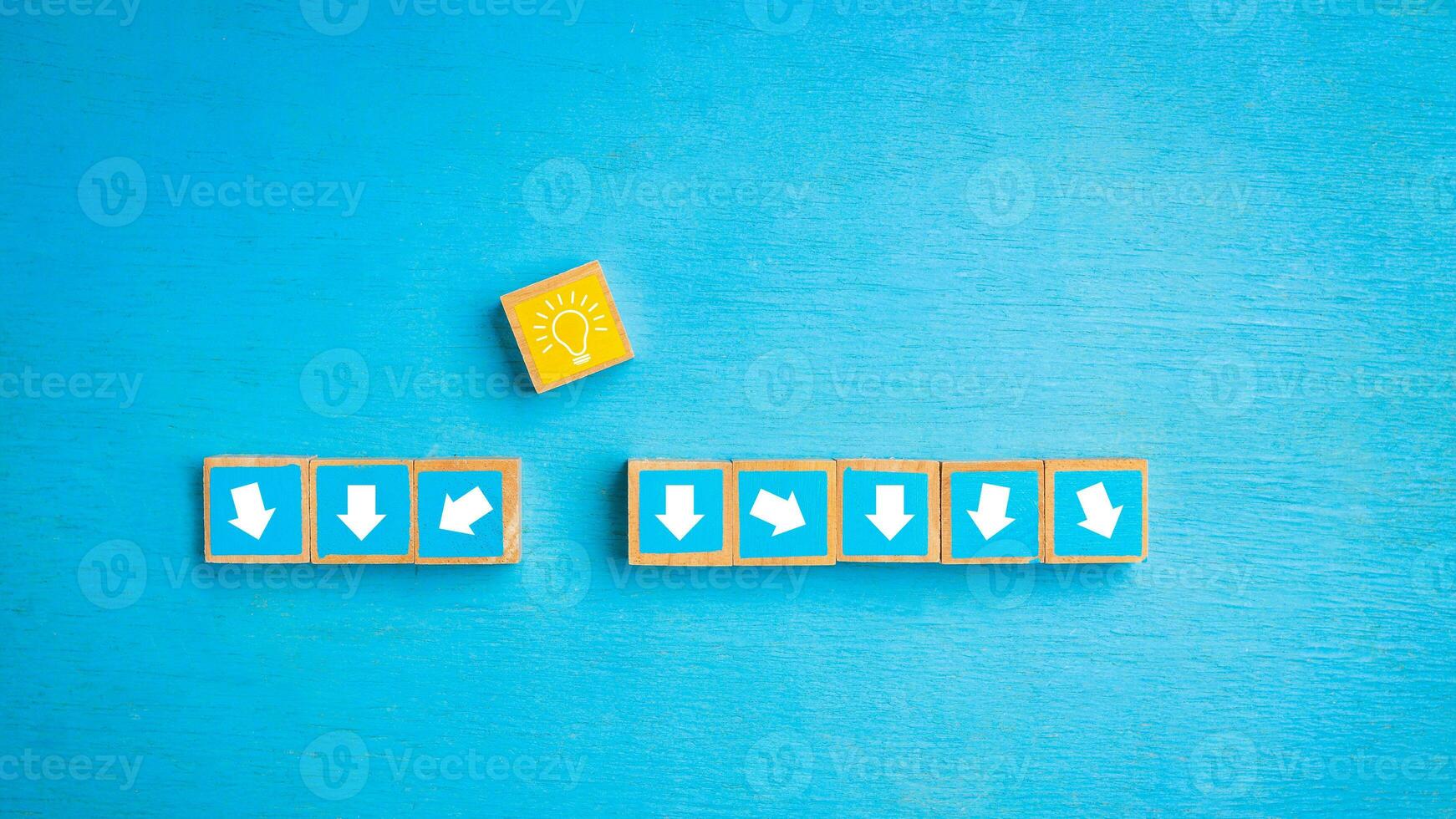 Concept of people who think differently and creatively. photo