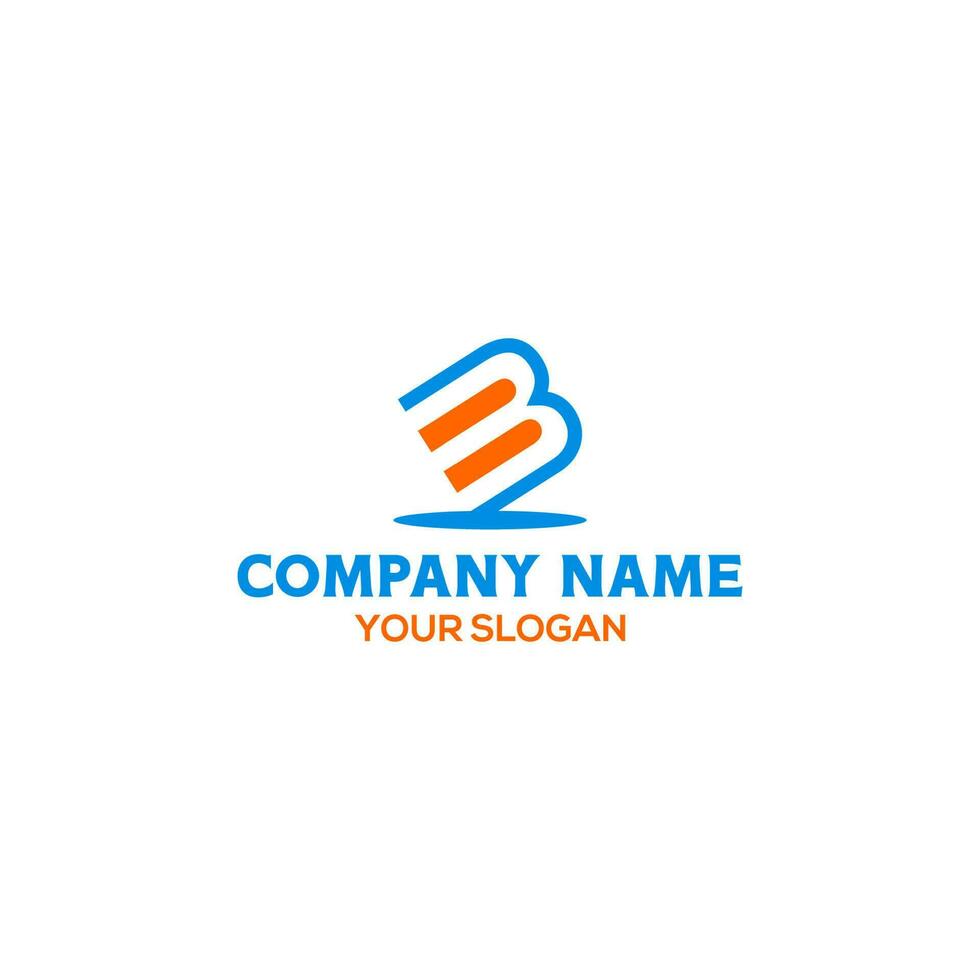 Simple BM Logo Design Vector