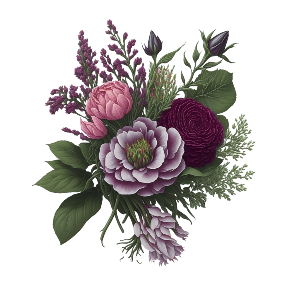 waterverf bloemen ontwerp, waterverf bloemen bloem, waterverf Bloemen boeket, waterverf boeket bloem, bruiloft bloem, waterverf bloemen ontwerp, botanisch bloem, aquarel decoratie, ai gegenereerd png