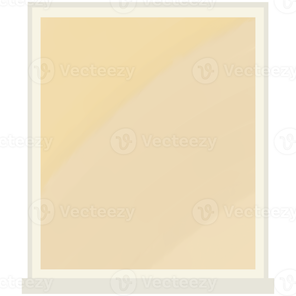Yellow dust pollution, window view illustration png