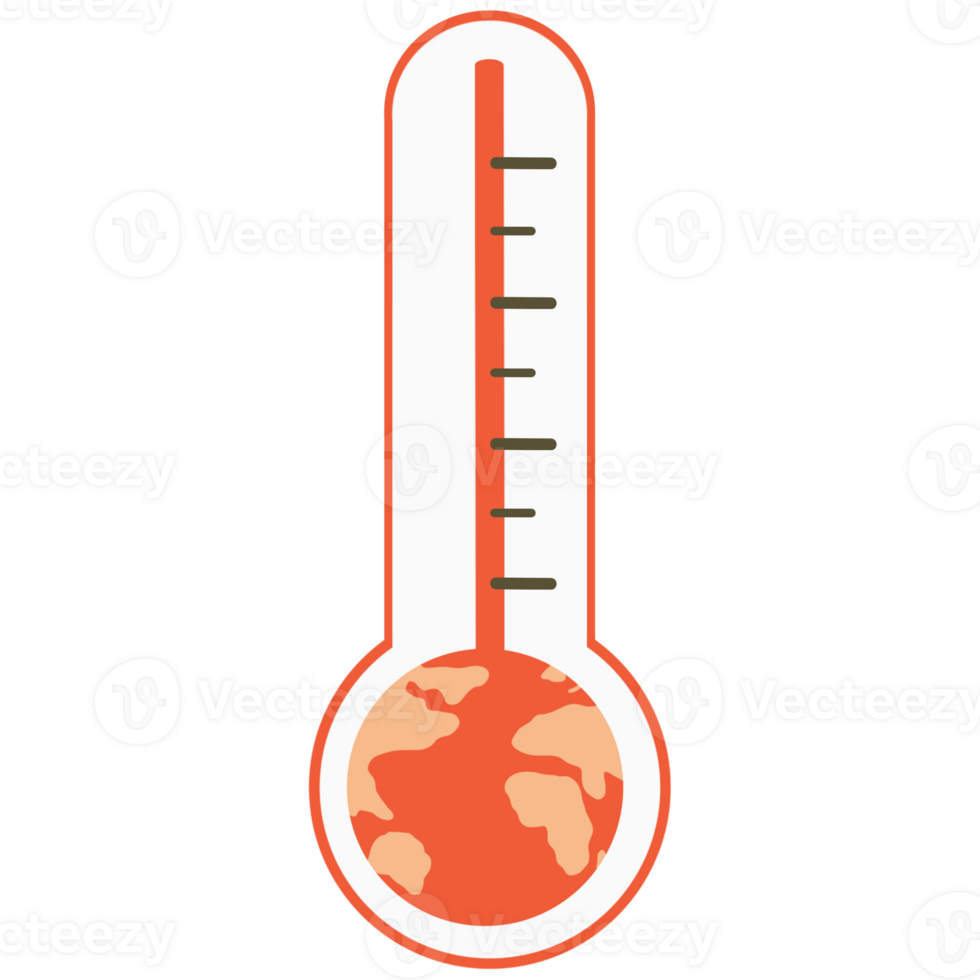 Global climate change illustration png