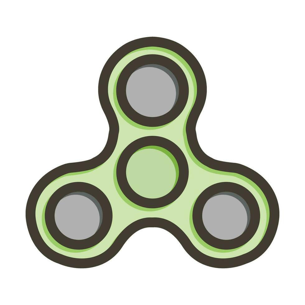 Spinner Thick Line Filled Colors For Personal And Commercial Use. vector