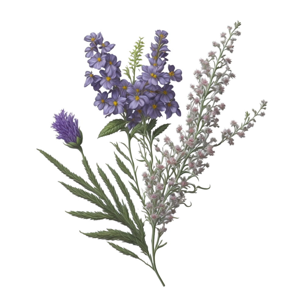 blommig vattenfärg illustration, vattenfärg blommig design, elegant vattenfärg blommig krans med delikat grönska png transparent bakgrund, blommig gren. bröllop begrepp med blommor, ai genererad